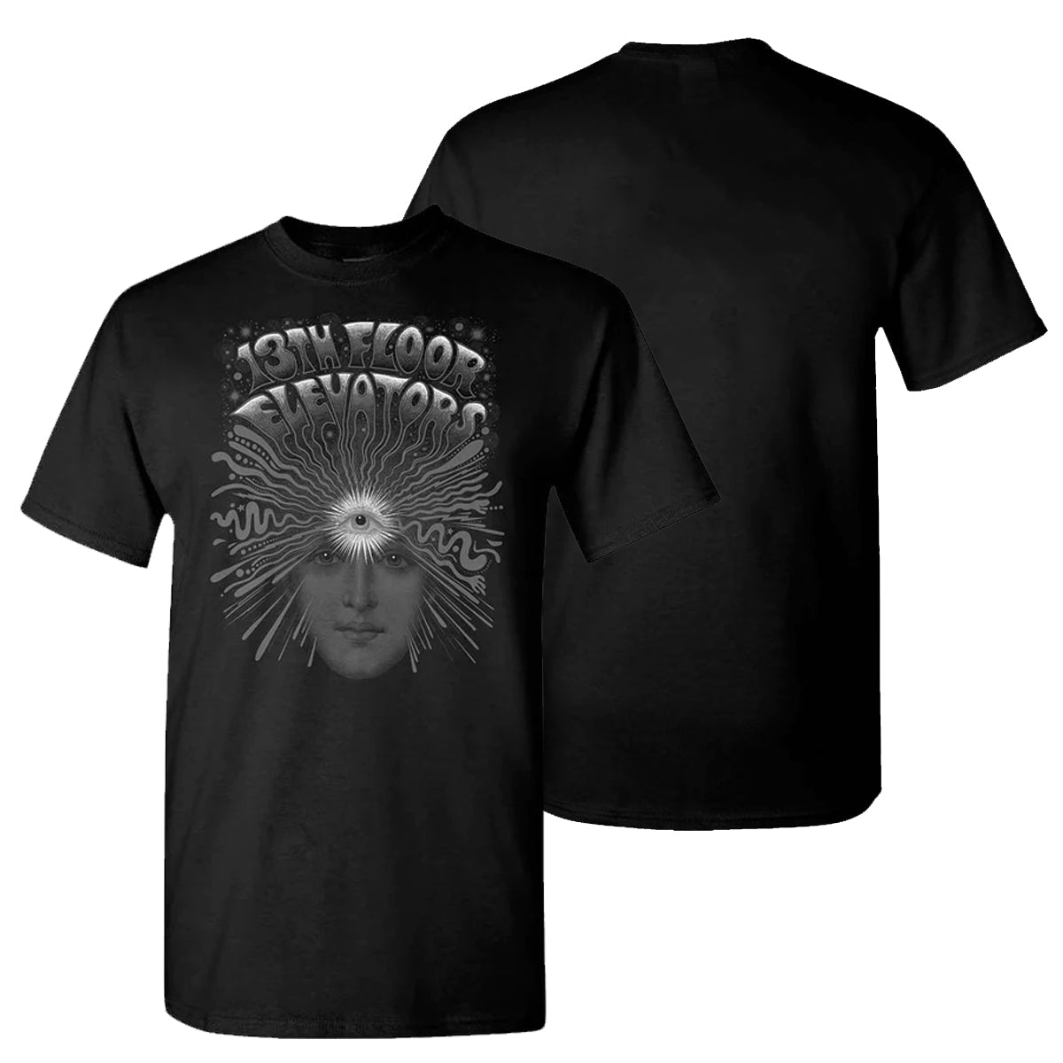ROKY ERICKSON 13th Floor Elevators Black T-Shirt