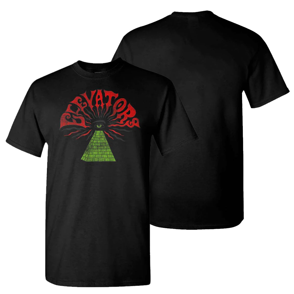ROKY ERICKSON Elevators Pyramid Eye Black T-Shirt