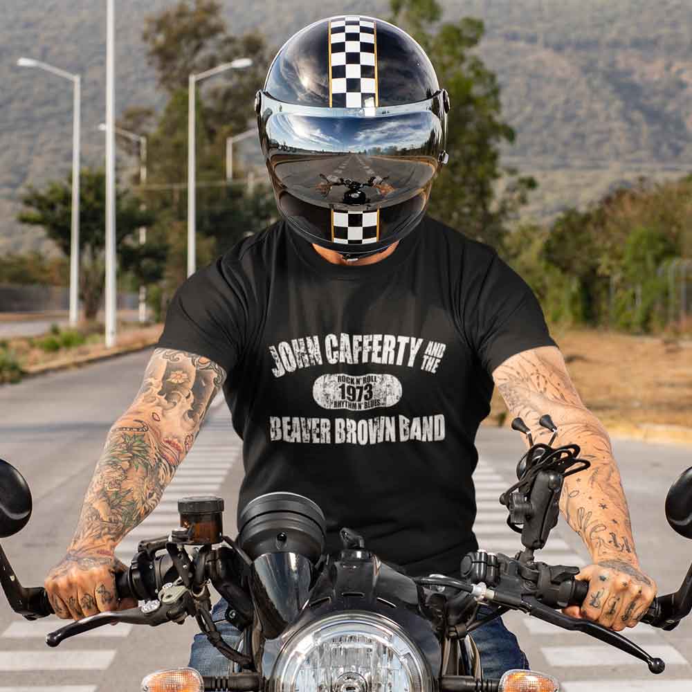 Distressed White Logo T-Shirt