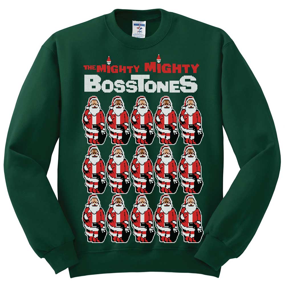 MIGHTY MIGHTY BOSSTONES Many Santas Green Sweater