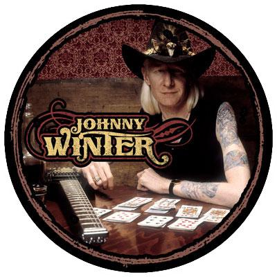 JOHNNY WINTER Photo Button