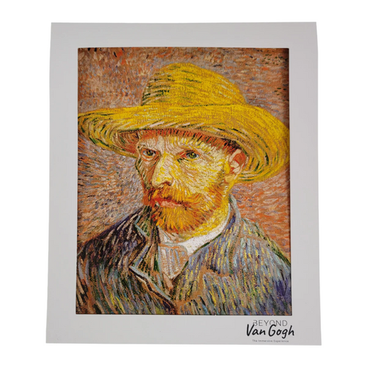 Portrait Straw Hat Matted Print 8x10