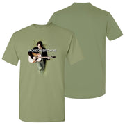 JACKSON BROWNE Solo Acoustic Holding Guitar Shirt