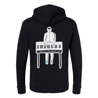 Piano Sketch Pullover Hoodie
