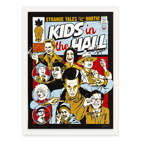 KIDS IN THE HALL Autographed Strange Tales from the North Poster (Blue Colorway)