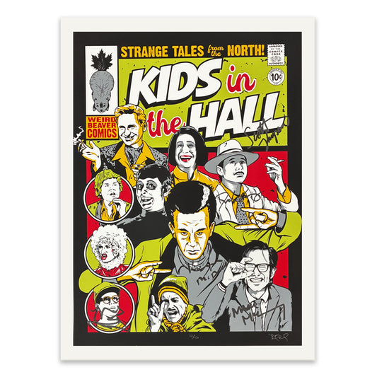 KIDS IN THE HALL Autographed Strange Tales from the North Poster (Green Colorway)