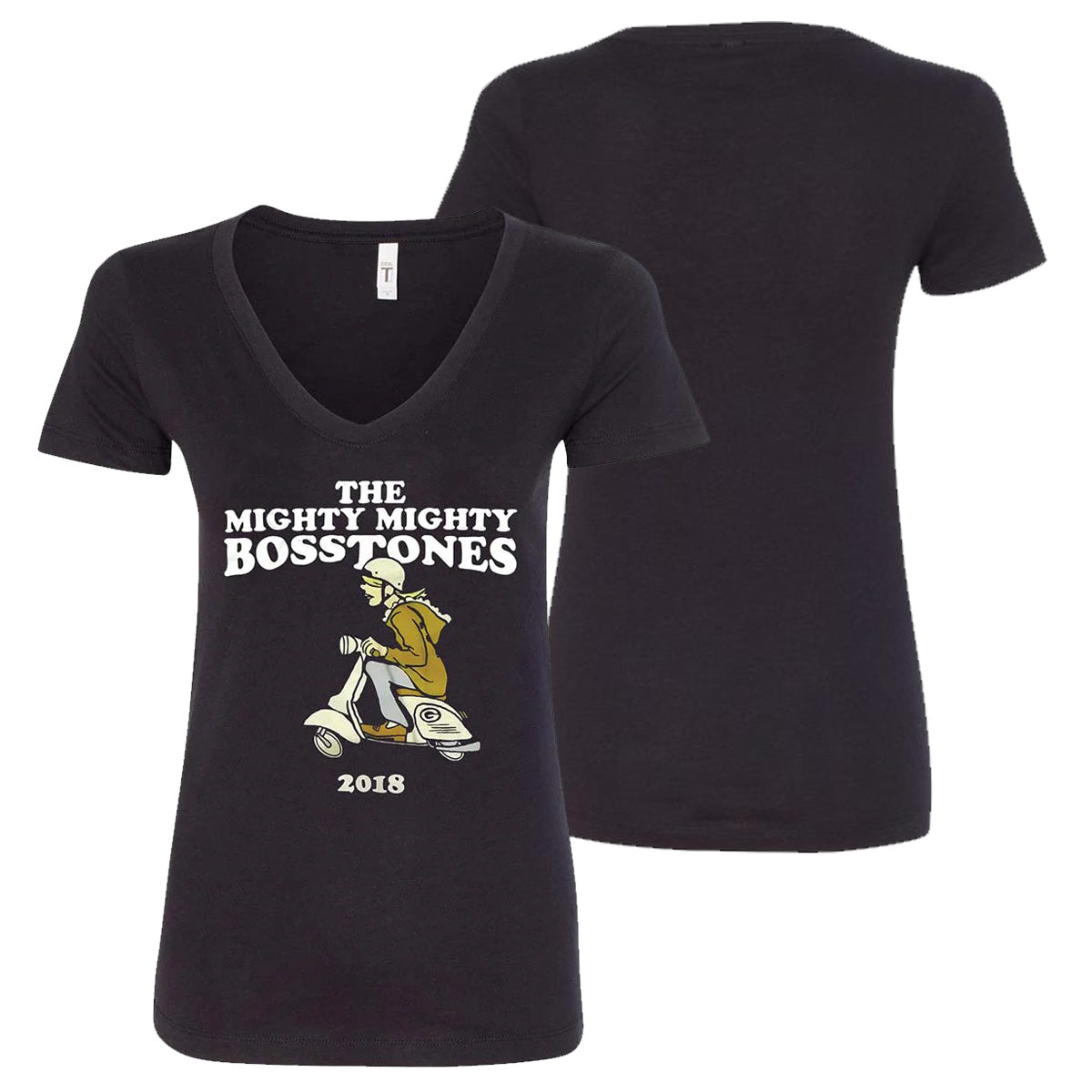 MIGHTY MIGHTY BOSSTONES Scooter Ladies V-Neck T-Shirt