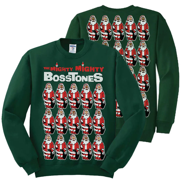 MIGHTY MIGHTY BOSSTONES Many Santas Green Sweater