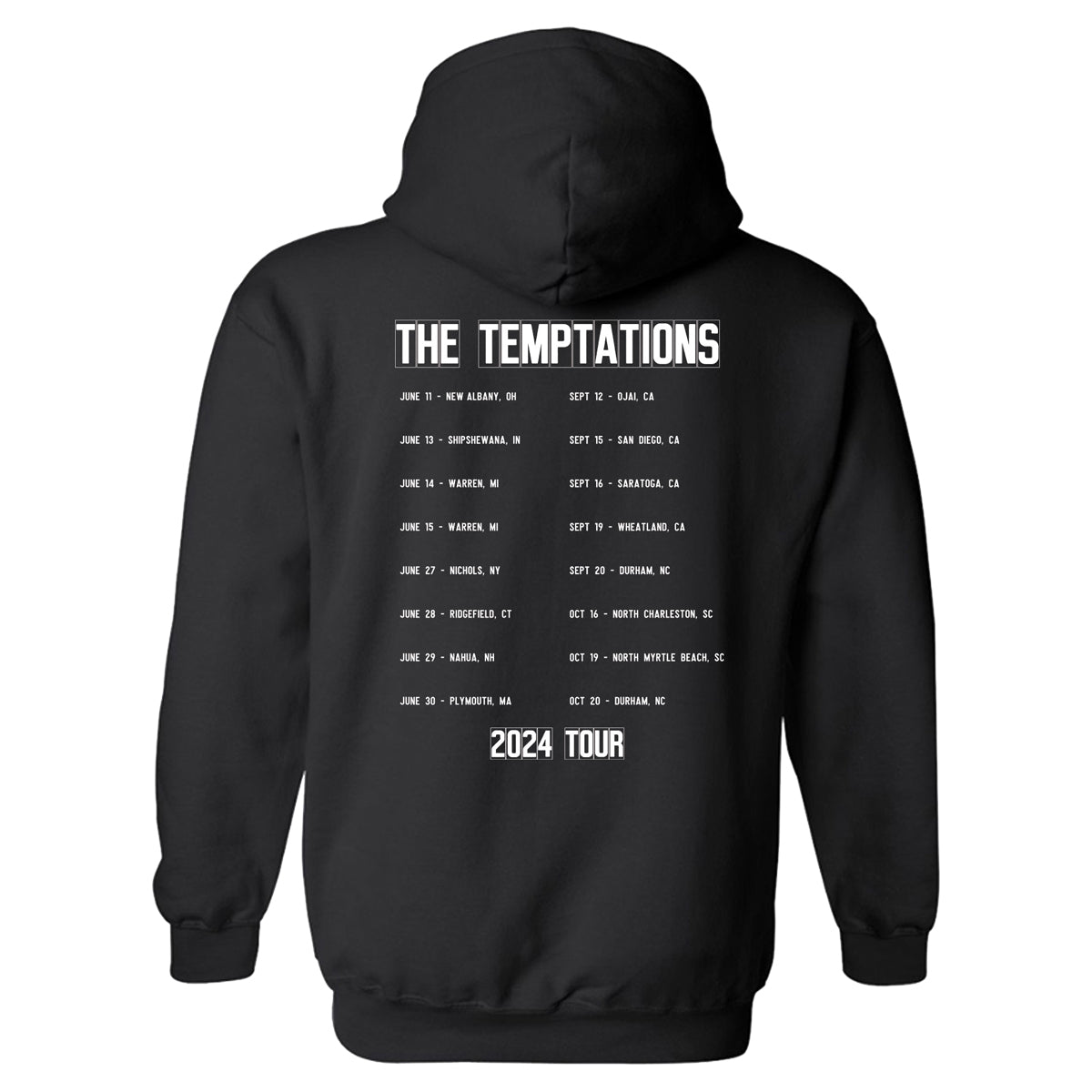 THE TEMPTATIONS Circle 1961 Tour Hoodie