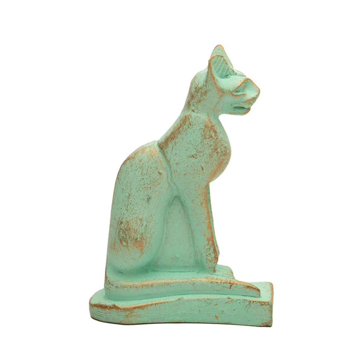 3" Mini Patina Bastet Cat Statue