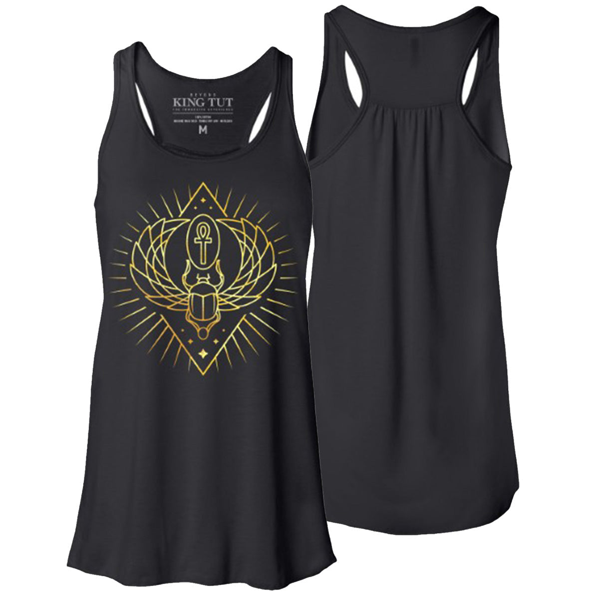 Sunburst Scarab Ladies Tank Top