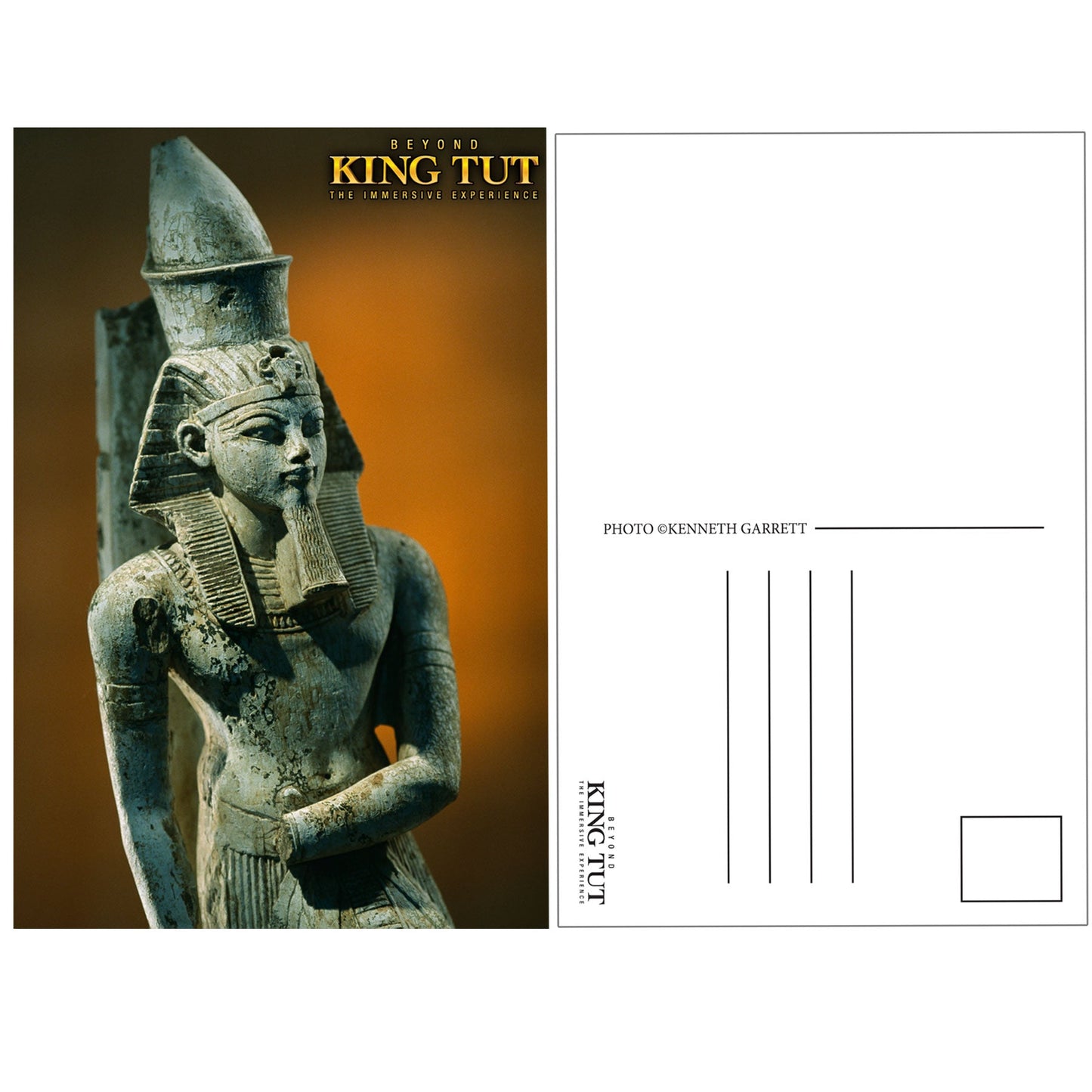 Green Tut Statue Postcard