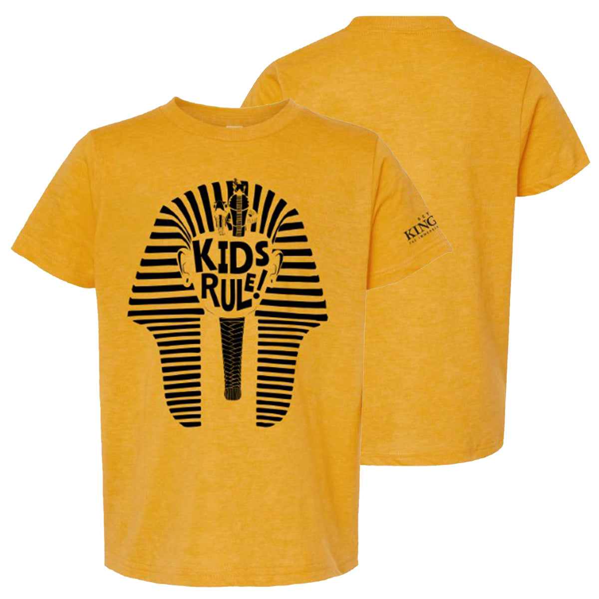 Kids Rule Headdress Youth T-Shirt - Yellow