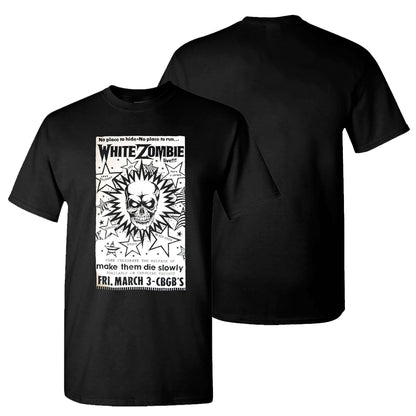 WHITE ZOMBIE CBGB Poster T-Shirt