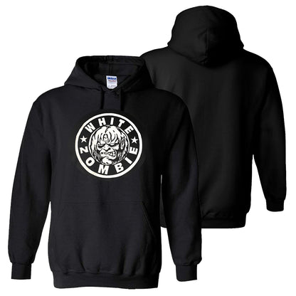WHITE ZOMBIE Circle Logo Pullover Hoodie