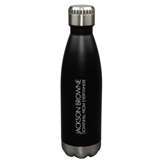 Downhill From Everywhere Water Bottle - Black
