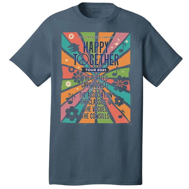 HAPPY TOGETHER Tour 2021 T-Shirt - Stone Blue