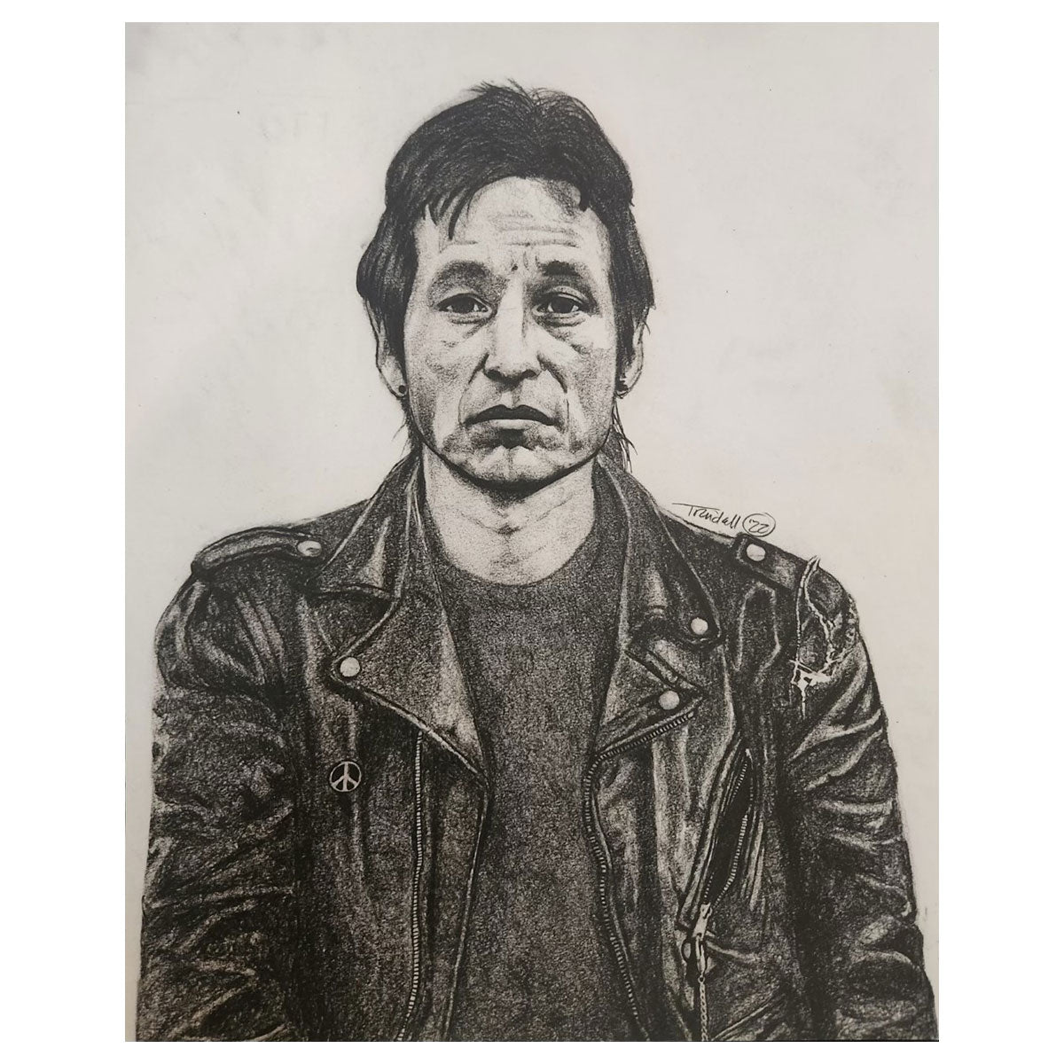 JOHN TRUDELL Illustrated Portrait Print 3 – Forward Merch