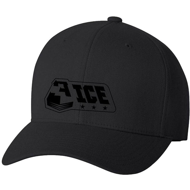 3ICE Logo All Black Flexfit Hat