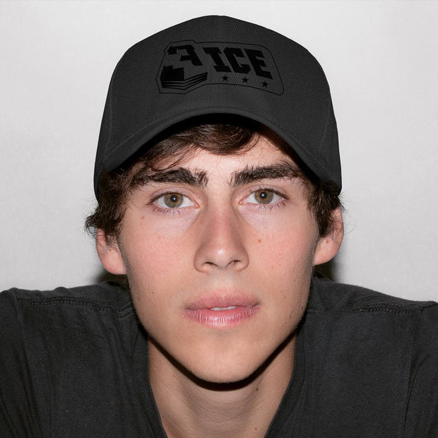 3ICE Logo All Black Flexfit Hat