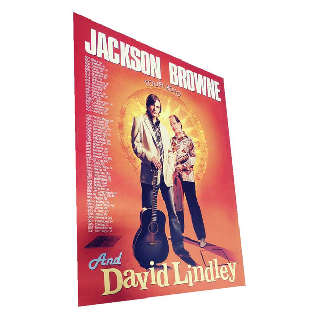 JACKSON BROWNE and David Lindley 2010 Tour Poster