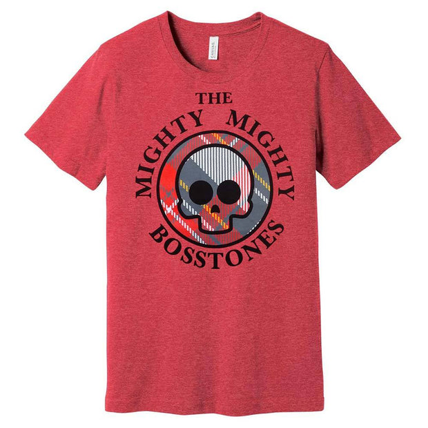 MIGHTY MIGHTY BOSSTONES Plaid Skull Ladies T-Shirt