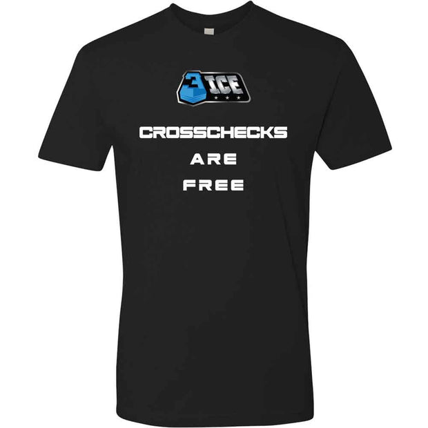 3ICE Cross Checks Are Free Black T-Shirt