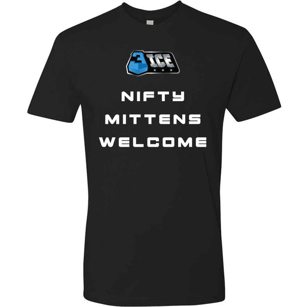 3ICE Nifty Mittens Welcome Black T-Shirt