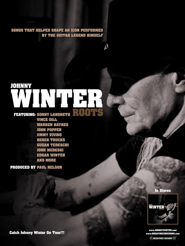 JOHNNY WINTER Roots Poster